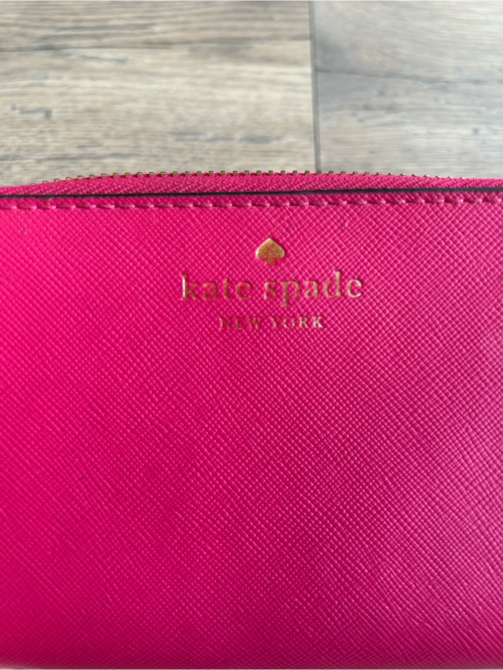kate spade Fuschia Zip-Around Leather Wallet - Picture 2 of 8